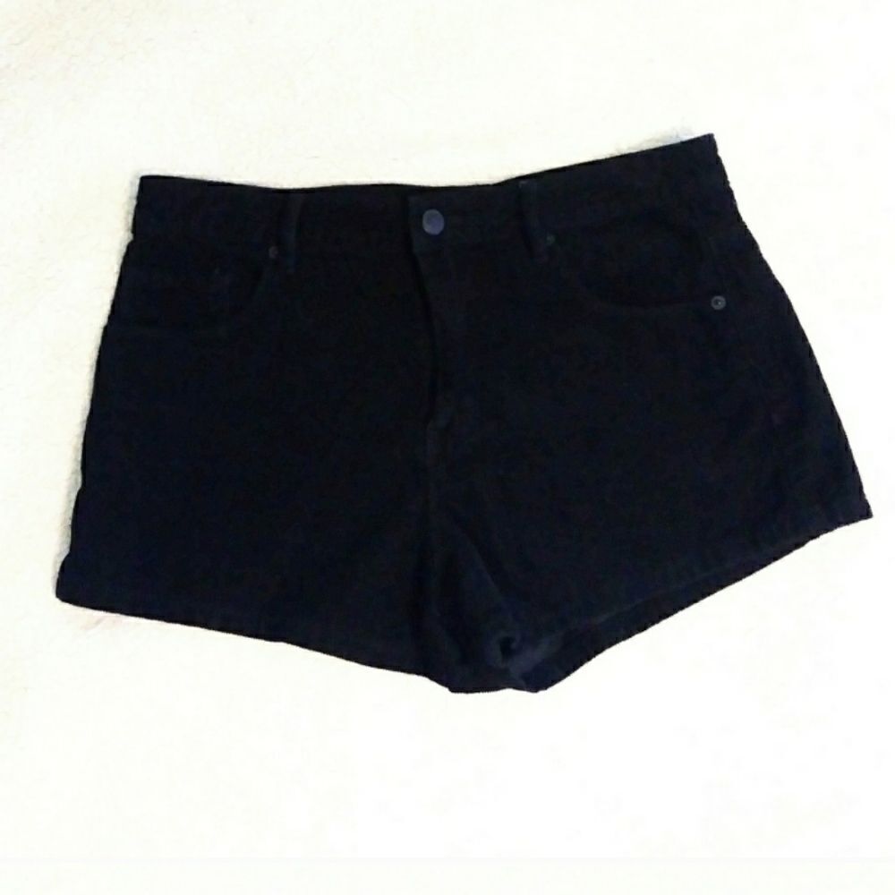 Forever 21 Black High Waisted Corduroy Shorts